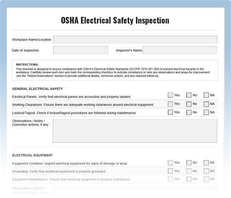 osha requirements for electrical boxes|osha electrical inspection requirements.